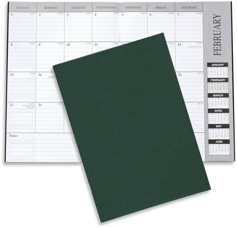 Personalized Academic Monthly Desk Planners - Leatherette (1607) — view 9