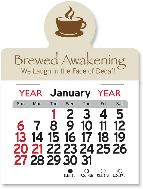 Personalized Peel-N-Stick® Calendar - Circle