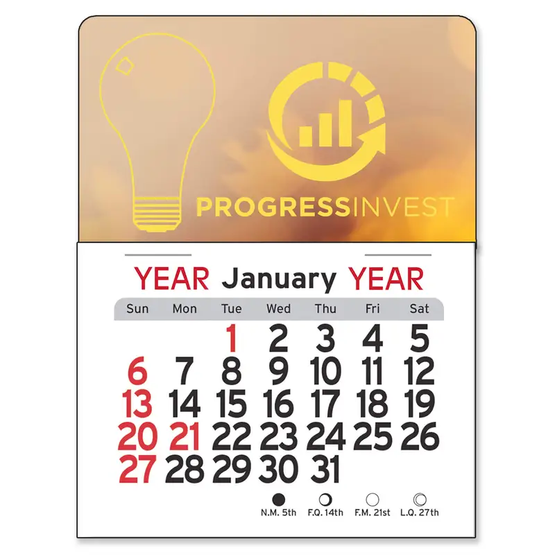 Custom Light Bulb Calendar - Peel-N-Stick®