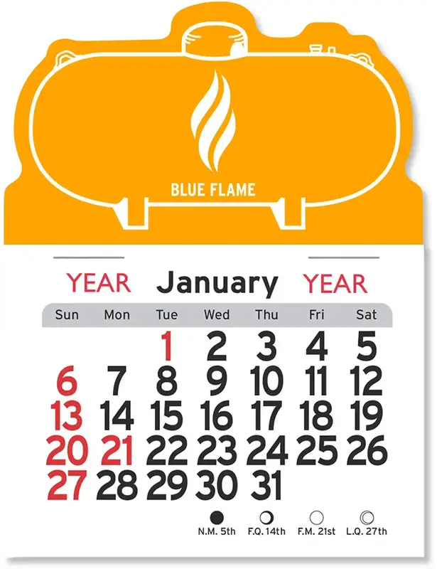 Custom Logo Propane Tank Calendar