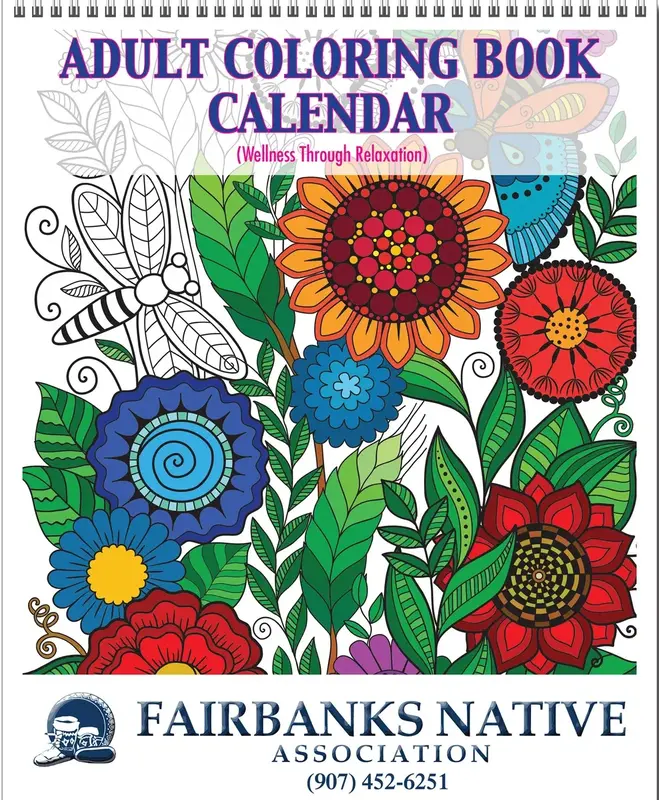 Adult Coloring Book Calendar