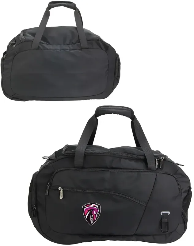 Custom Jet Black Weekender Duffel — view 13
