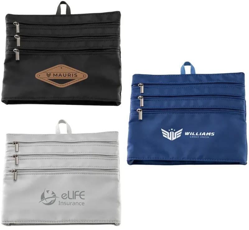 Custom Branded 4-Pocket Zip Organizer — view 11