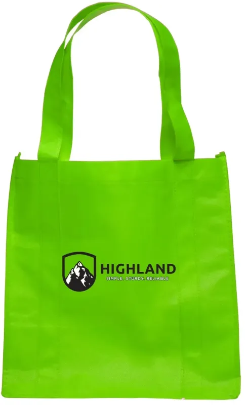 Branded Non-Woven Grocery Tote Bags with 2-Color Logo — view 2