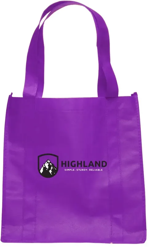 Branded Non-Woven Grocery Tote Bags with 2-Color Logo — view 3