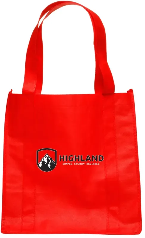 Branded Non-Woven Grocery Tote Bags with 2-Color Logo — view 4