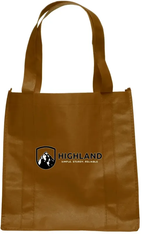 Branded Non-Woven Grocery Tote Bags with 2-Color Logo — view 6