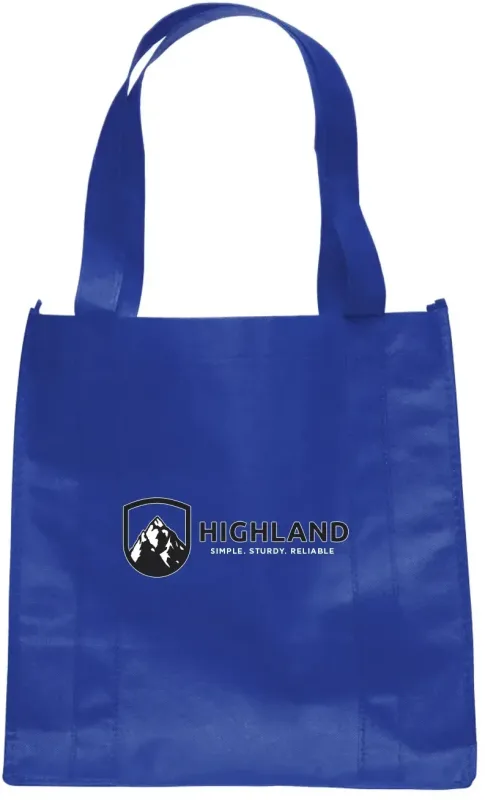 Branded Non-Woven Grocery Tote Bags with 2-Color Logo — view 7