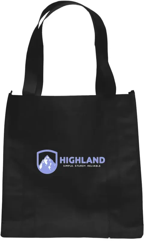 Branded Non-Woven Grocery Tote Bags with 2-Color Logo — view 8
