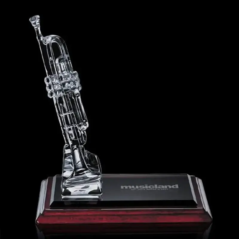 Crystal Trumpet Albion™ Award with Custom Branding