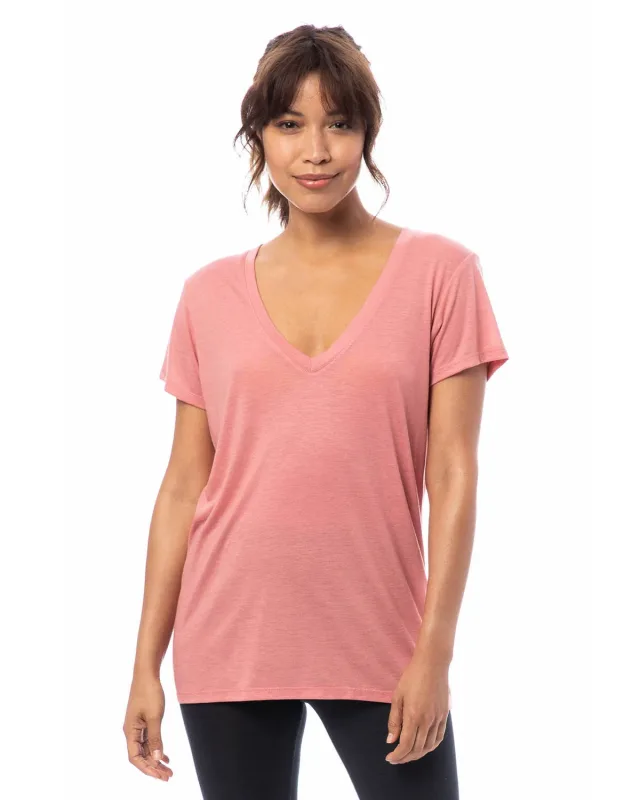 Alternative Ladies' Slinky-Jersey V-Neck T-Shirt — view 11