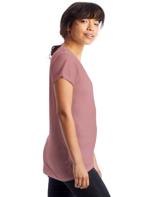 Alternative Ladies' Slinky-Jersey V-Neck T-Shirt — view 12