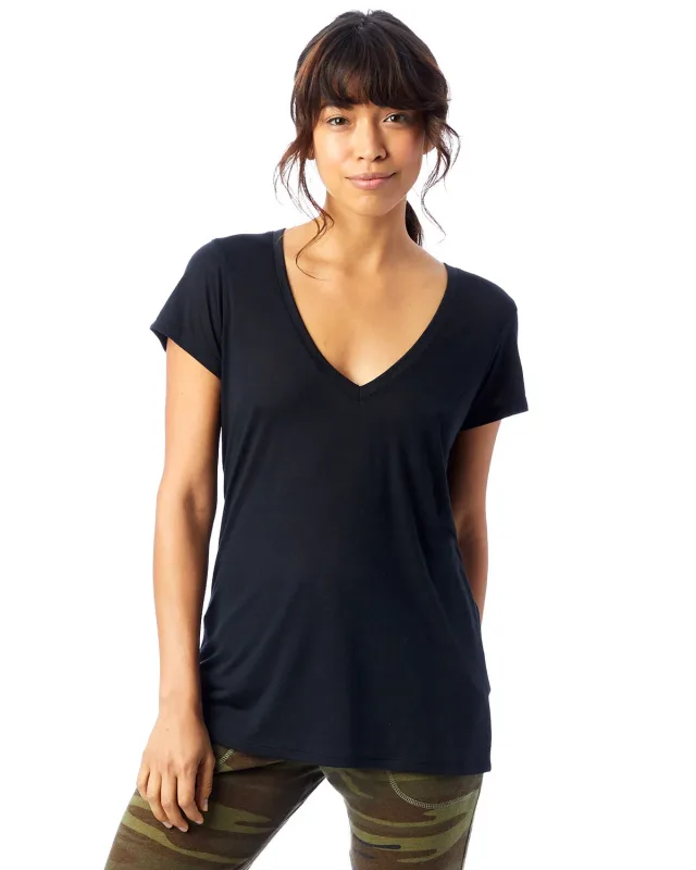 Alternative Ladies' Slinky-Jersey V-Neck T-Shirt — view 15