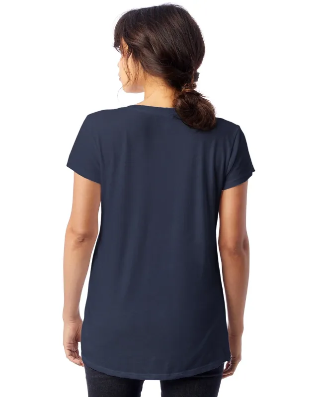 Alternative Ladies' Slinky-Jersey V-Neck T-Shirt — view 16