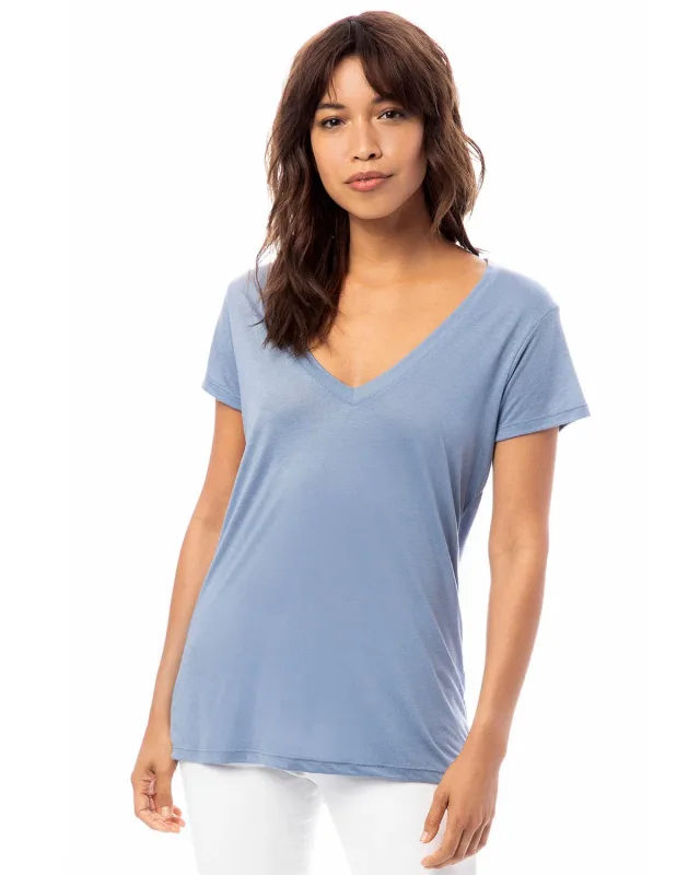 Alternative Ladies' Slinky-Jersey V-Neck T-Shirt — view 22