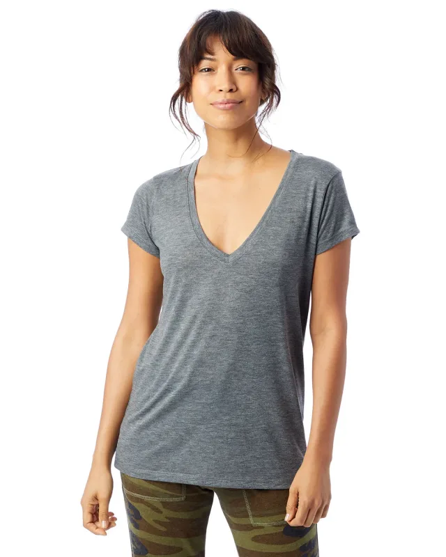 Alternative Ladies' Slinky-Jersey V-Neck T-Shirt — view 25