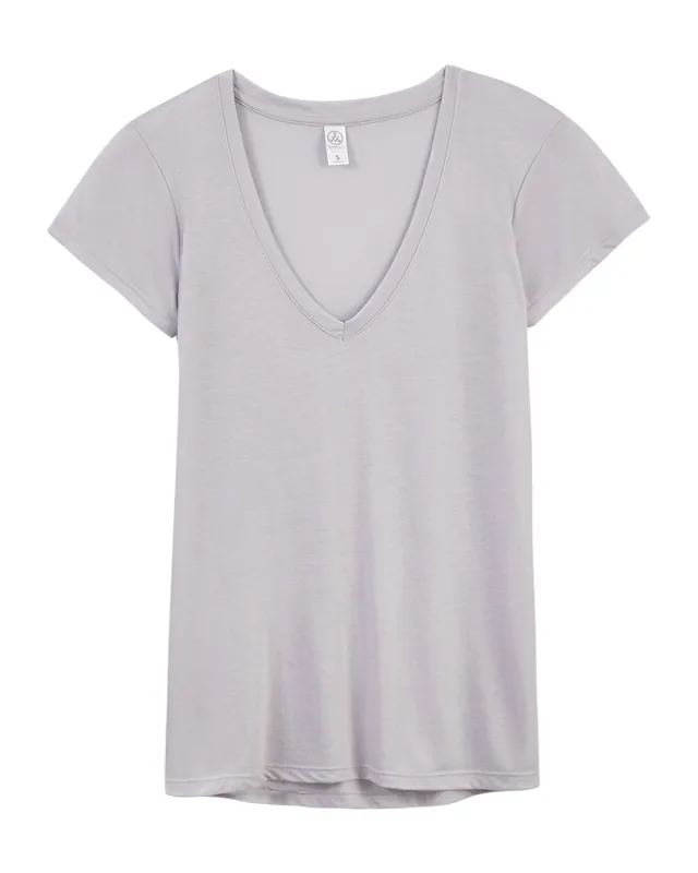 Alternative Ladies' Slinky-Jersey V-Neck T-Shirt — view 6