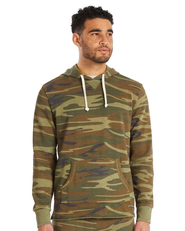 Alternative Men's School Yard Pullover Hooded Sweatshirt — view 8