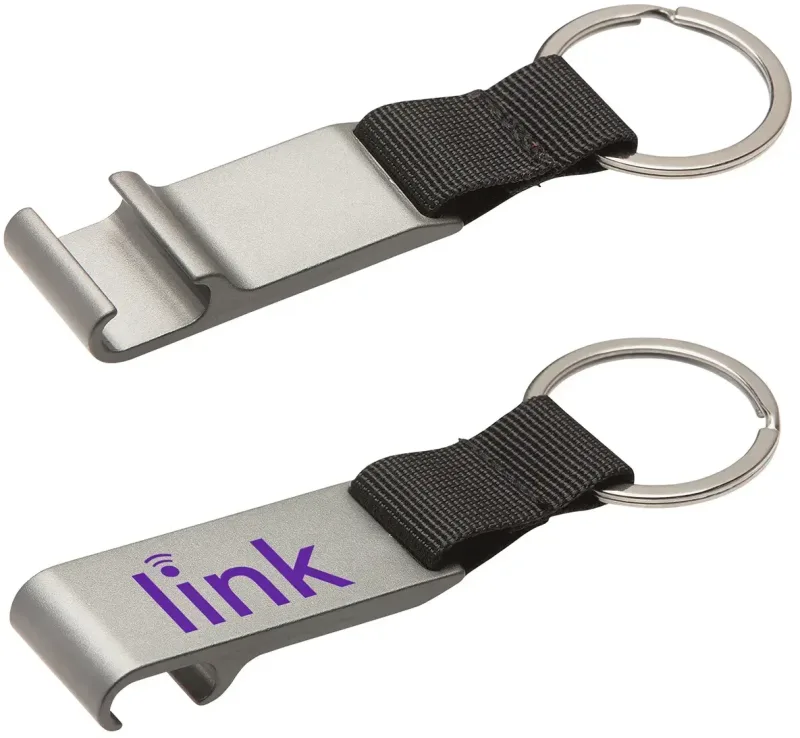 Custom Aluminum Bottle Opener with Key Ring — view 5