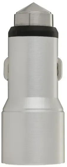 Personalized Dual USB Car Charger with Emergency Hammer — view 2