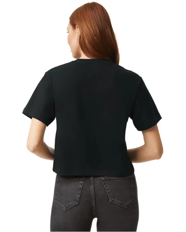 American Apparel Ladies' Fine Jersey Boxy T-Shirt — view 10