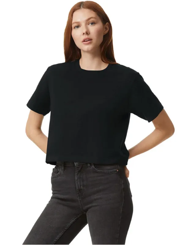 American Apparel Ladies' Fine Jersey Boxy T-Shirt — view 11