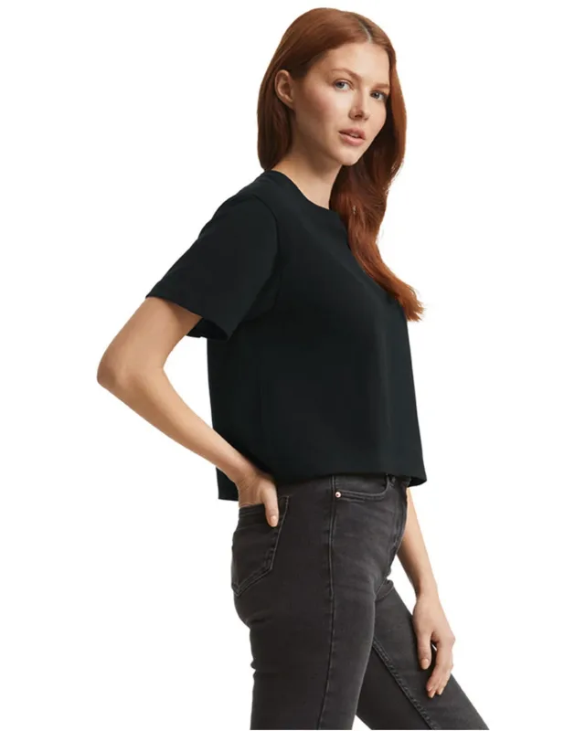 American Apparel Ladies' Fine Jersey Boxy T-Shirt — view 12