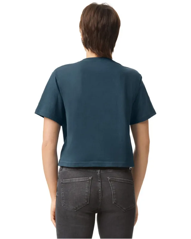 American Apparel Ladies' Fine Jersey Boxy T-Shirt — view 13