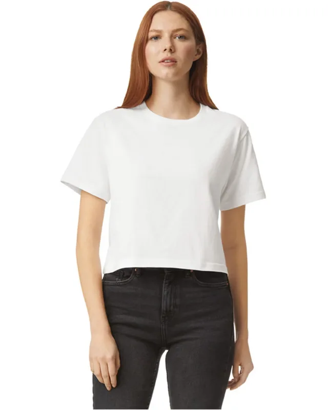 American Apparel Ladies' Fine Jersey Boxy T-Shirt — view 2