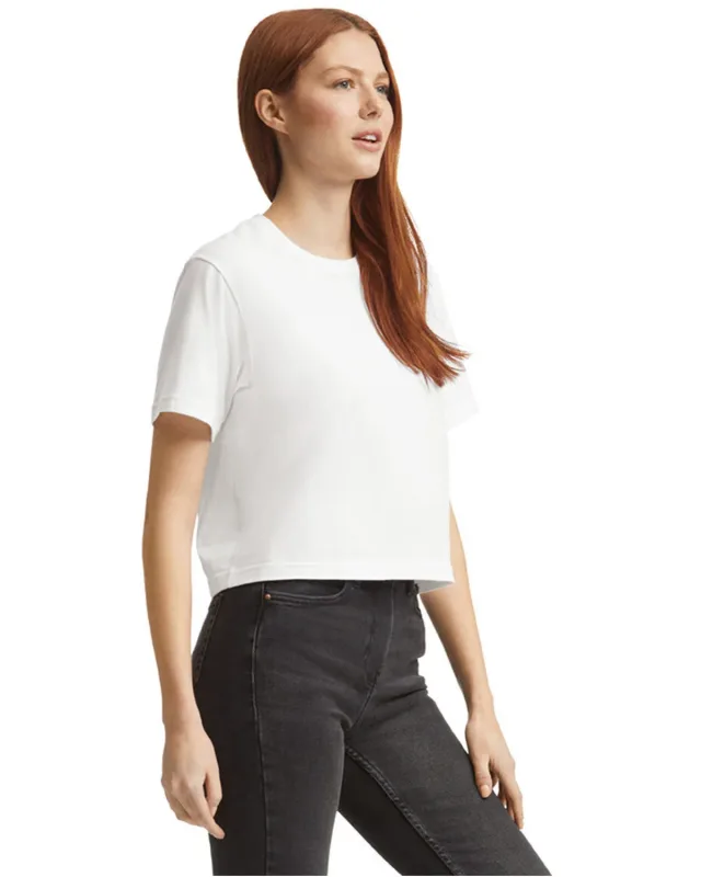 American Apparel Ladies' Fine Jersey Boxy T-Shirt — view 3