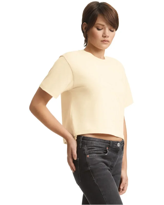 American Apparel Ladies' Fine Jersey Boxy T-Shirt — view 6