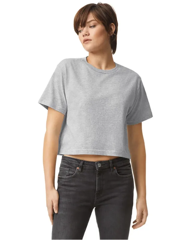 American Apparel Ladies' Fine Jersey Boxy T-Shirt — view 8