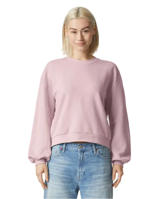 American Apparel Ladies' ReFlex Fleece Crewneck Sweatshirt — view 14