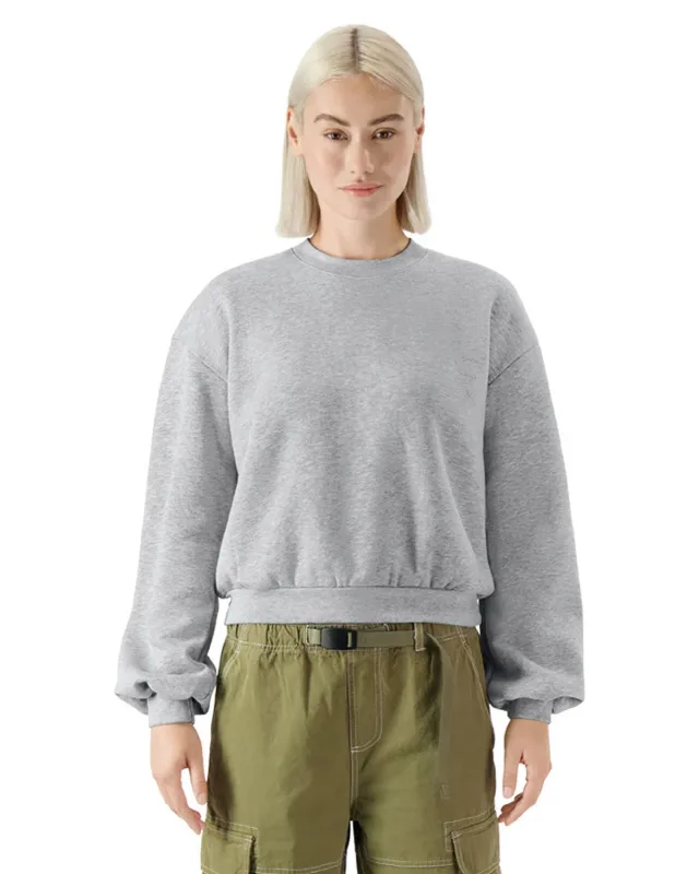 American Apparel Ladies' ReFlex Fleece Crewneck Sweatshirt — view 2