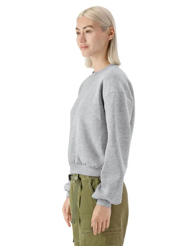 American Apparel Ladies' ReFlex Fleece Crewneck Sweatshirt — view 3