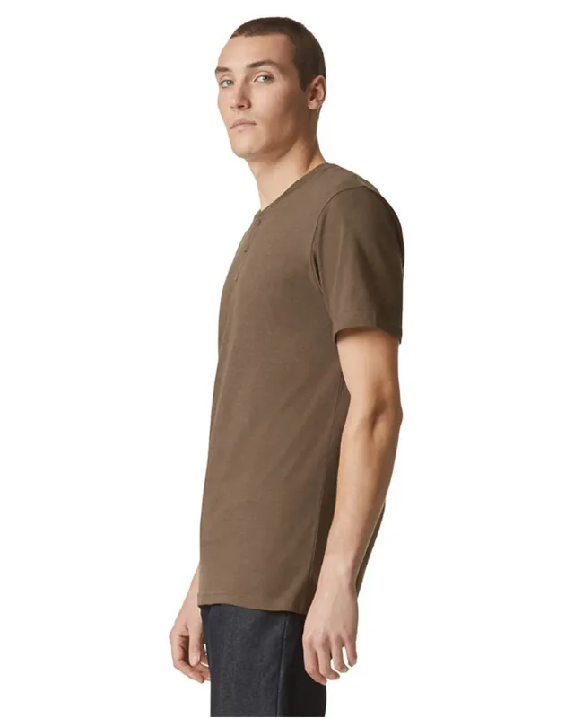American Apparel Unisex CVC Henley T-Shirt — view 12