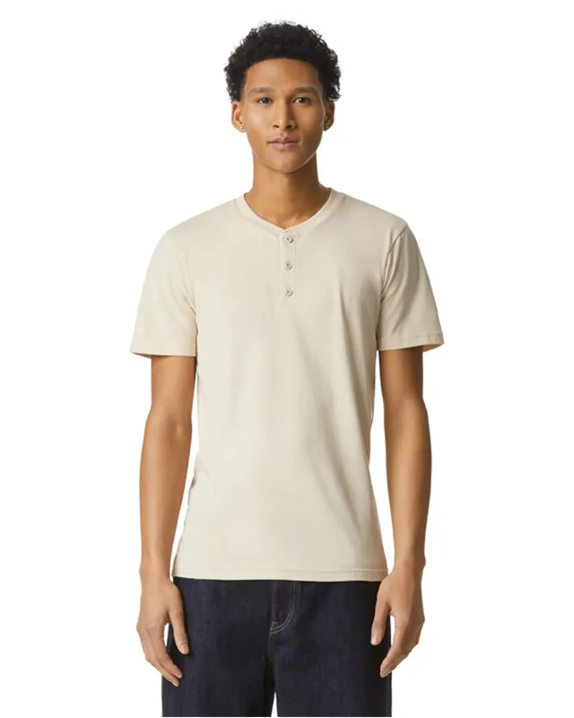 American Apparel Unisex CVC Henley T-Shirt — view 14