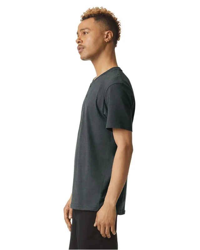American Apparel Unisex CVC Henley T-Shirt — view 3
