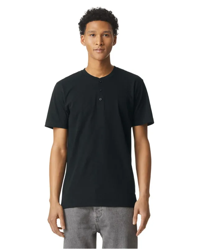 American Apparel Unisex CVC Henley T-Shirt — view 5