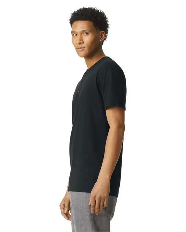 American Apparel Unisex CVC Henley T-Shirt — view 6