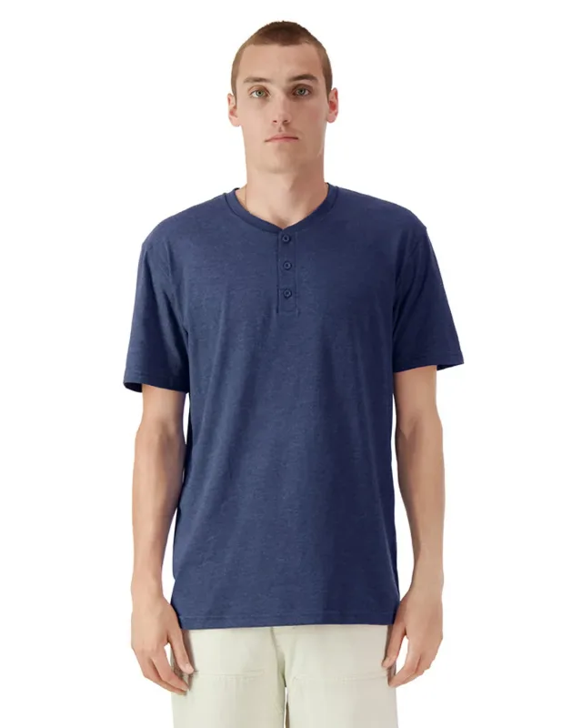American Apparel Unisex CVC Henley T-Shirt — view 8