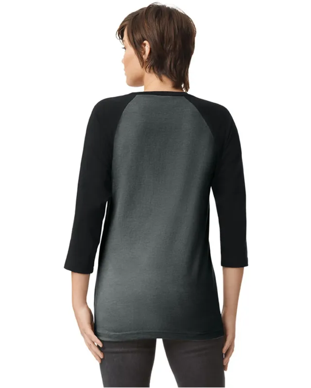 American Apparel Unisex CVC Raglan T-Shirt — view 10