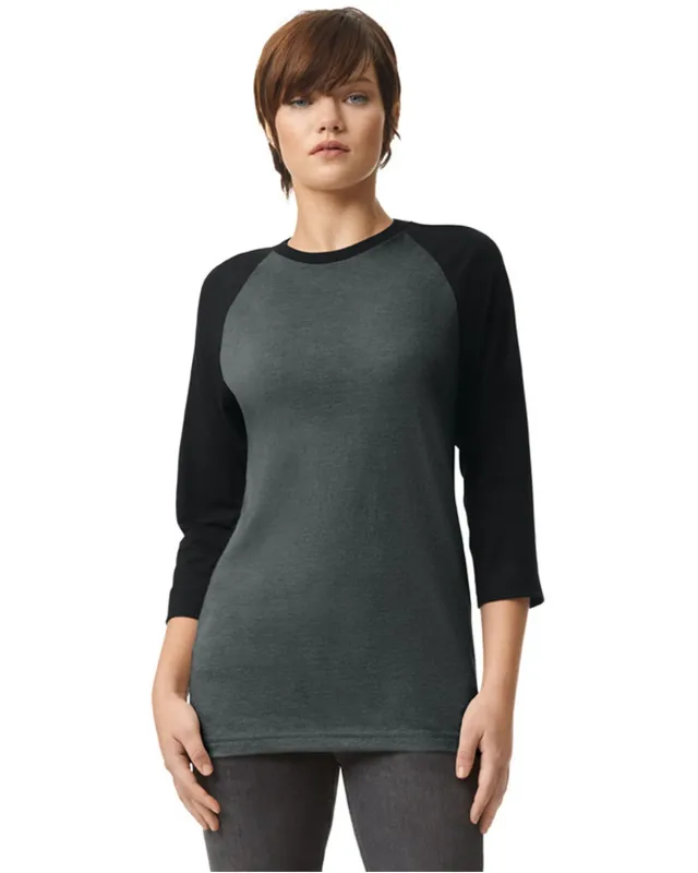 American Apparel Unisex CVC Raglan T-Shirt — view 11