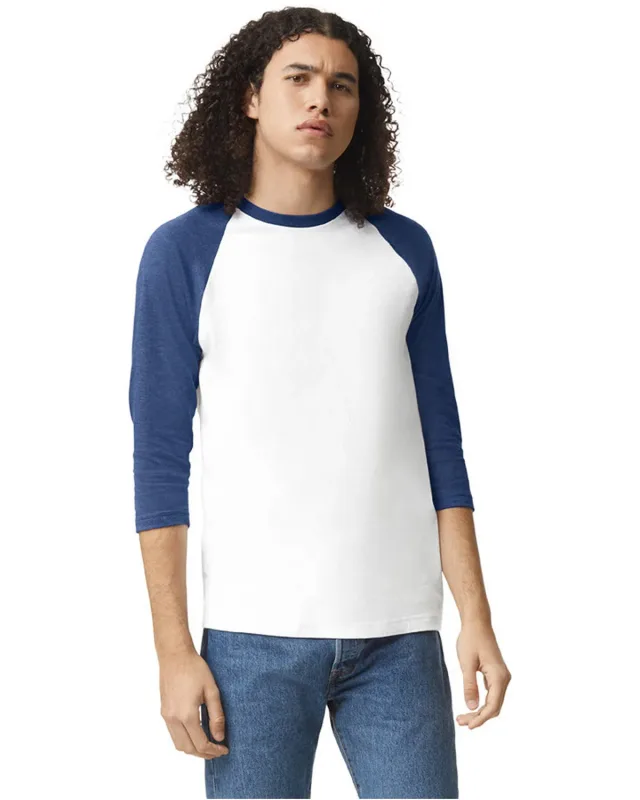 American Apparel Unisex CVC Raglan T-Shirt — view 14