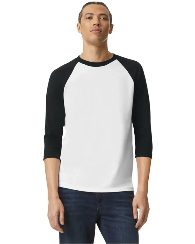 American Apparel Unisex CVC Raglan T-Shirt — view 2