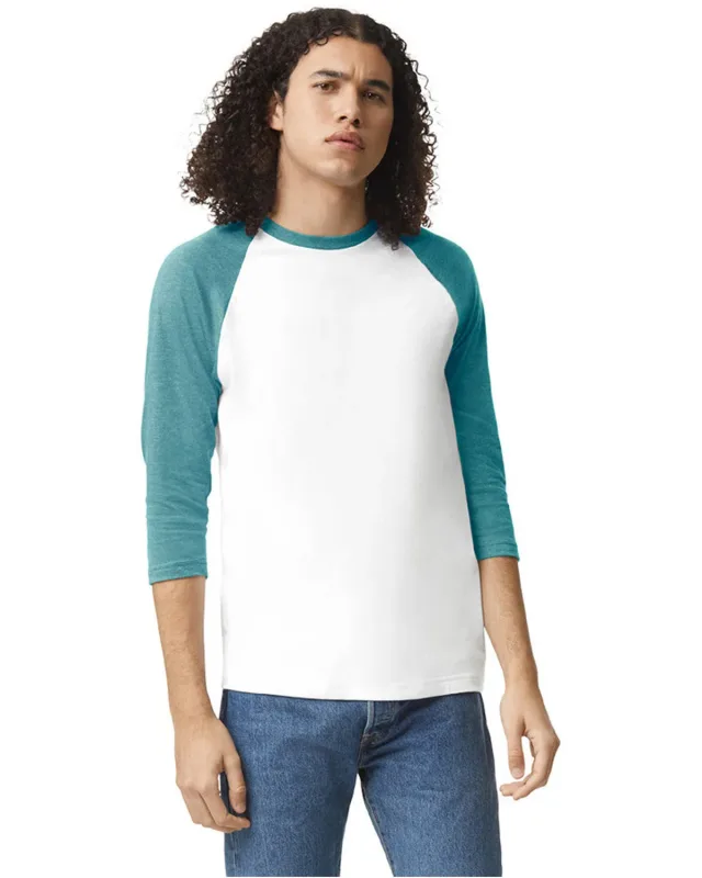 American Apparel Unisex CVC Raglan T-Shirt — view 20