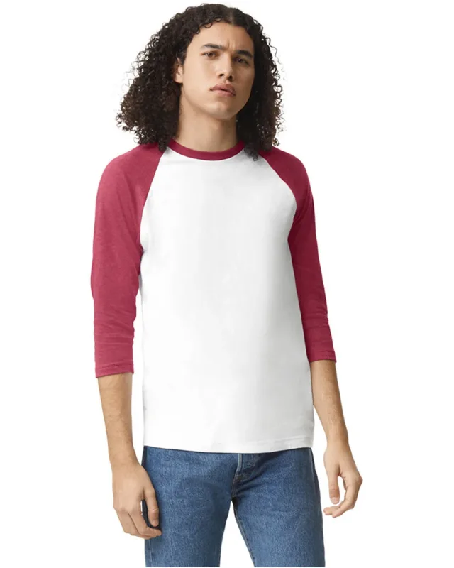 American Apparel Unisex CVC Raglan T-Shirt — view 23