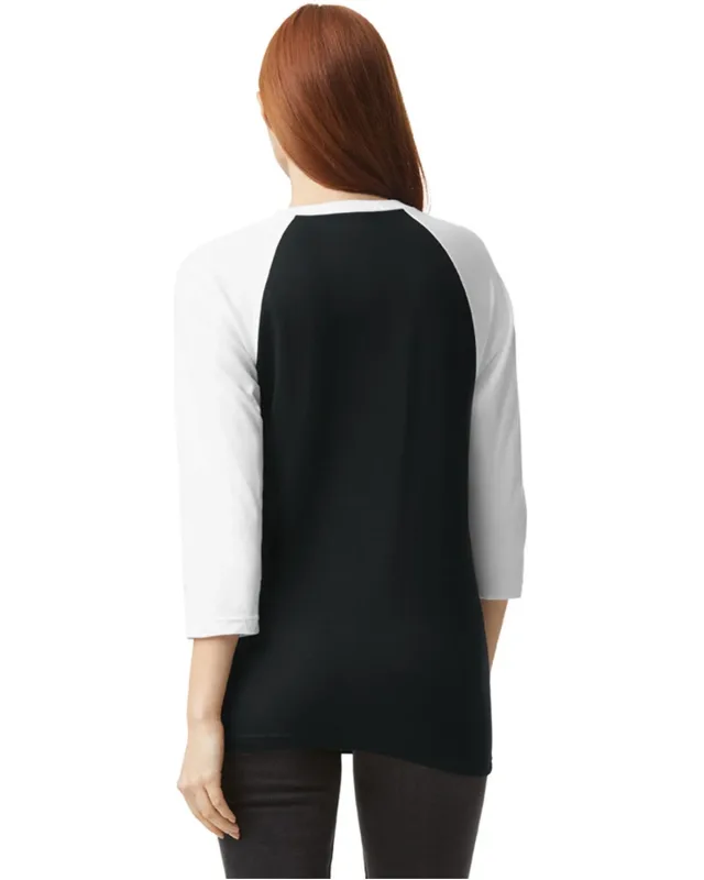 American Apparel Unisex CVC Raglan T-Shirt — view 4