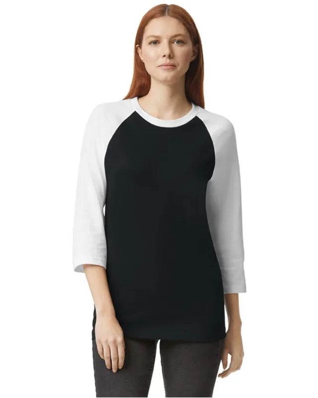American Apparel Unisex CVC Raglan T-Shirt — view 5