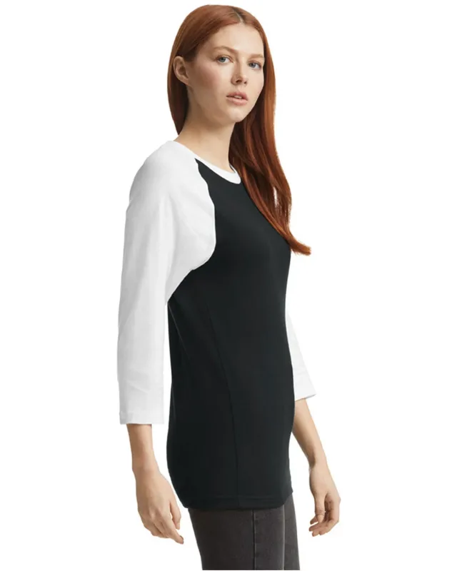 American Apparel Unisex CVC Raglan T-Shirt — view 6